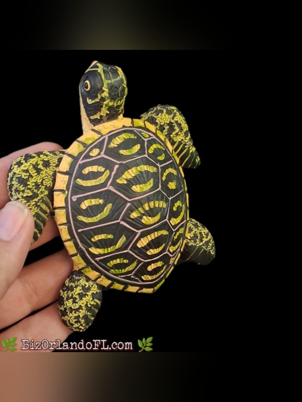 VINTAGE: AGiftCorp High-Quality Composite Resin Handpainted Sea Turtle Figurine